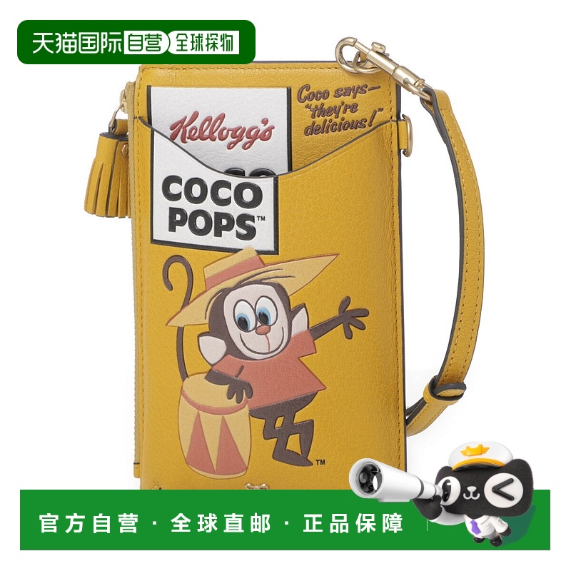 日本直邮Anya Hindmarch 女士智能手机袋201988 芥末色 Cocopops