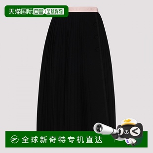 古馳 女士 香港直郵潮奢 logo腰邊百褶半身裙 60562 Gucci 1h可退