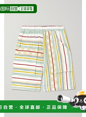 1h可退 香港直邮潮奢 LOEWE 罗意威 女士 条纹短裤 S616Y04X45