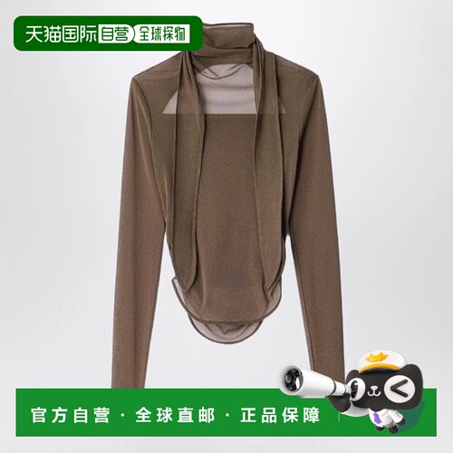 香港直邮LEMAIRE 女士T恤 TS0053LJ1070BR423 AW2026 棕色