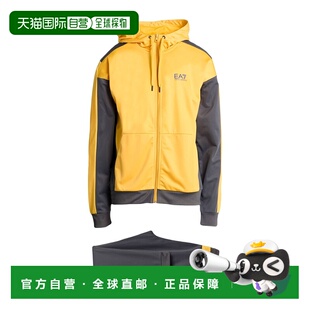 香港直邮Ea7 男士 Outfit 运动运动装 yellow 舒适黄色外套时尚