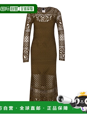 香港直邮PINKO 女士连衣裙 104731A2FFX26 SS2025 绿色 Openwork-
