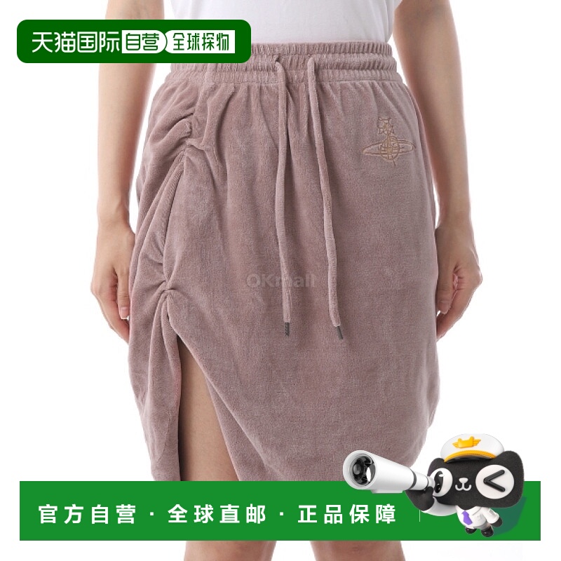 韩国直邮Vivienne Westwood 迷你豹纹侧裙 (1J01000F J009V G406)