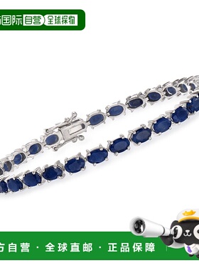 自营Ross-Simons Sapphire Tennis Bracelet in Sterling Silver