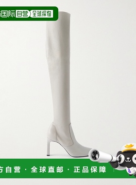 香港直邮TOTÊME 女士 皮质过膝靴子 254WAS0262LE0089LIGHTGREY