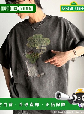 日本直邮Classical Elf 纯棉芝麻角色图案加工大码T恤 C04519EM01