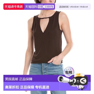 Deep Neck 自营 brown Denim Tank 美国奥莱直发性感 FRAME