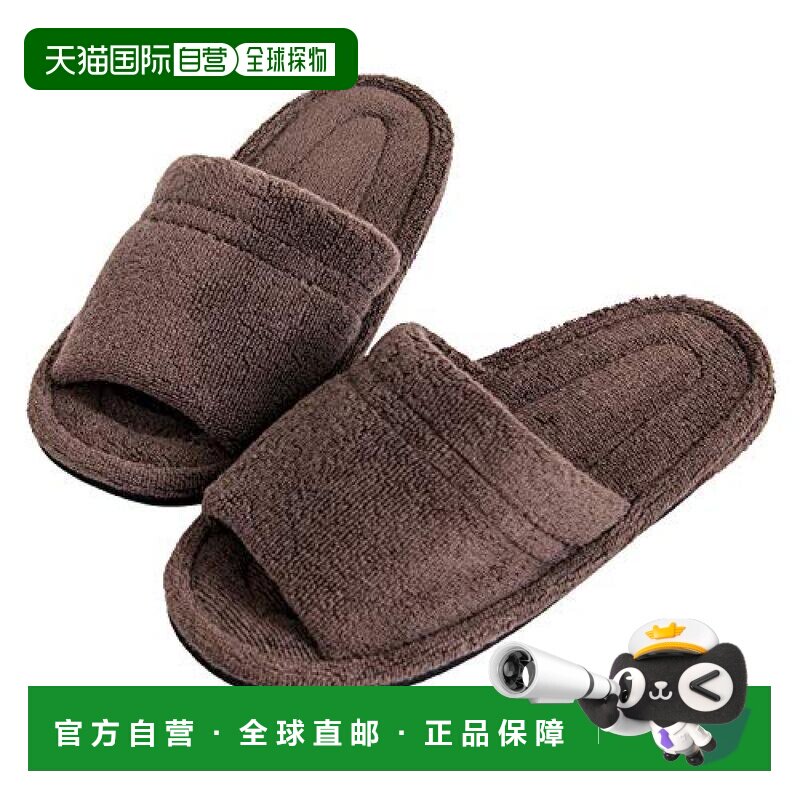 【日本直邮】Oka男女同款拖鞋棕色平底舒适简约透气日常家用柔软