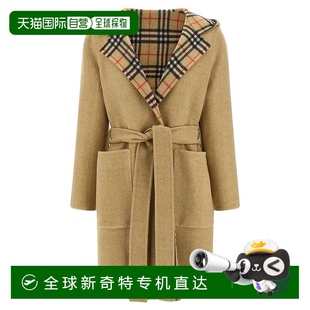 AW2025 1h可退 香港直邮BURBERRY 女士大衣 8113069SANDIPCHECK