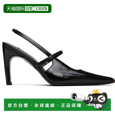 1h可退 香港直邮潮奢 TOTÊME 女士 黑色 Naplak Stiletto Slingba