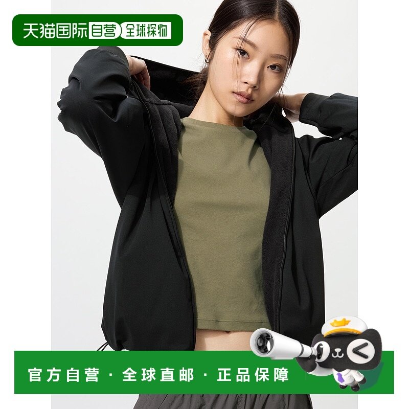 日潮跑腿UNIQLO优衣库 防风抓绒双面全拉链外套 479697
