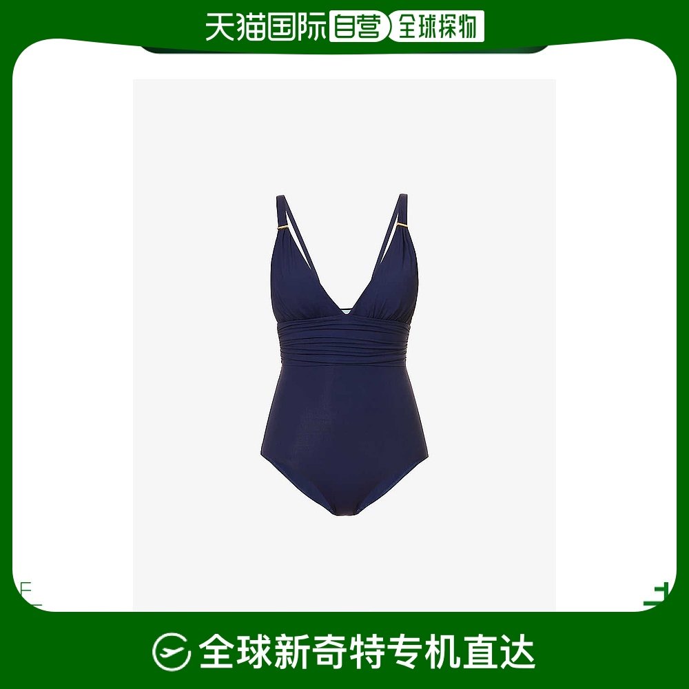 香港直邮潮奢 melissa odabash 女士 panarea 深v领泳衣