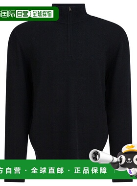 1h可退 香港直邮VINCE 男士 针织衫 MR8066577A black黑色 舒适时