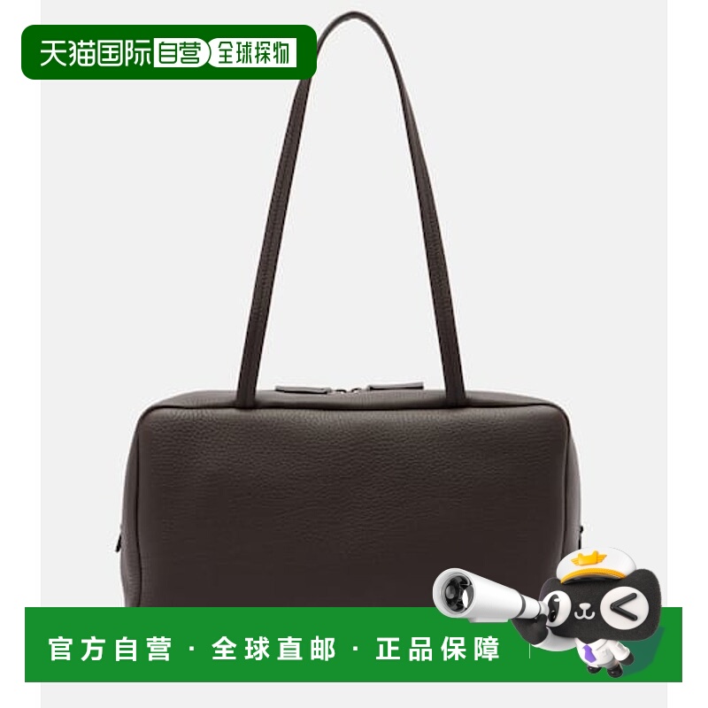 1h可退 香港直邮潮奢 The Row 女士 Astra 皮革肩包 brown棕色 舒