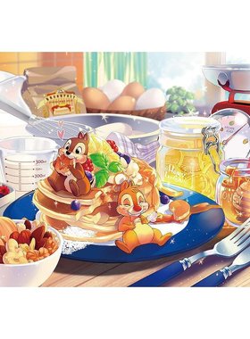 日本直邮Tenyo1000片拼图玩具迪士尼甜蜜诱惑纯白51x73.5cm