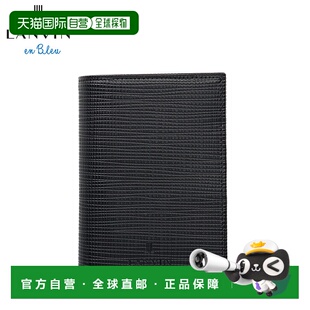 型拉链封口Zebda Bleu 真皮双折钱包L 529 男士 日本直邮LANVIN