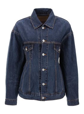 BALENCIAGA 女士外套 773776TOW584673 AW2024 蓝色