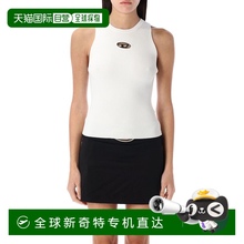 香港直邮DIESEL 女士背心吊带 A174500DLAX100 SS2025 白色 CADDI