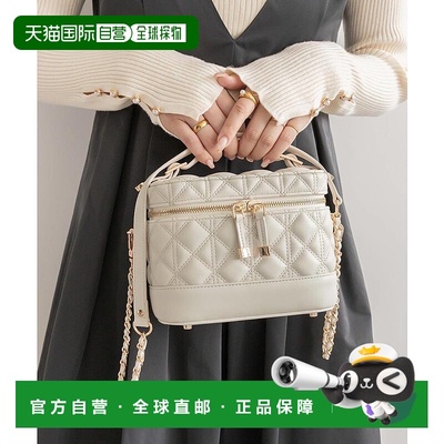 【日本直邮】RANDA　女士手提包单肩包菱形格水桶包化妆包斜挎包