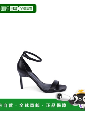 自营Calvin Klein Leather Stiletto Heel Women's Sandals - bla
