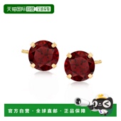 Ross 克拉黄金 Simons 自营 石榴石马提尼耳钉 红色 美国奥