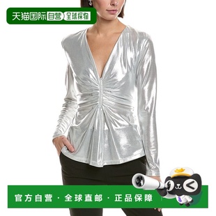 Ruiz metallic Metallic Top 美国奥莱直发 Ruched 自营Carla