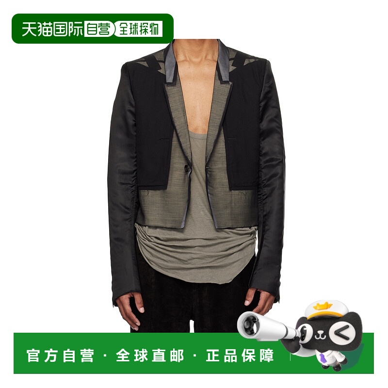 香港直邮RICK OWENS 男士外套 RU02E1738SKSKE09 AW2025 黑色