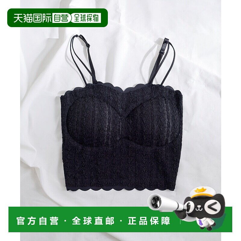 1h可退 日本直邮Diable baiser 夢展望 女士 蕾丝边装饰带垫吊带