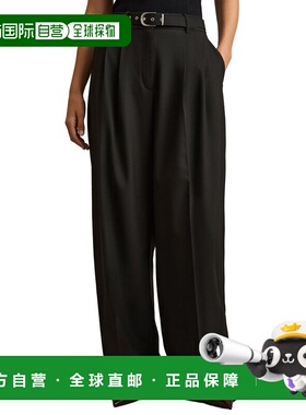 自营Reiss Freja Wide Belted Tailored Trouser - black 美国奥