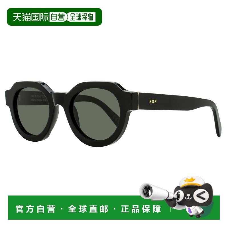 自营retrosuperfuture复古未来中性圆形几何太阳镜Vostro NY2黑色
