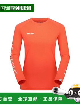 日本直邮MAMMUT-2024年秋季/冬季妈妈女子户外长袖T恤T恤Cudy徽标