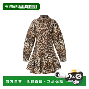 香港直邮GANNI 女士连衣裙 A103018410742859 SS2026 棕色 Animal