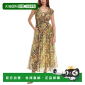 绿色 自营 美国奥莱 Furstenberg Gillian真丝混纺长裙 Diane von