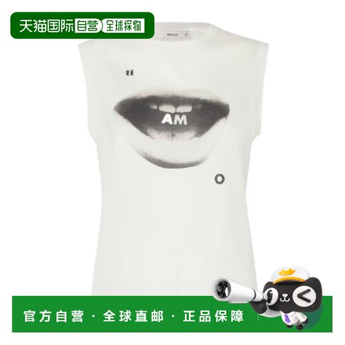 1h可退 香港直邮FENDI 女士背心吊带 FS9806B19YF0QM0 AW2026 白