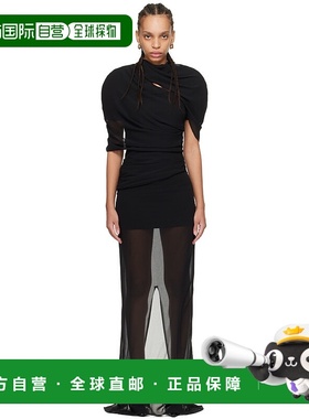 1h可退 香港直邮潮奢 Jacquemus 女士 黑色 La Robe Castagna Lon