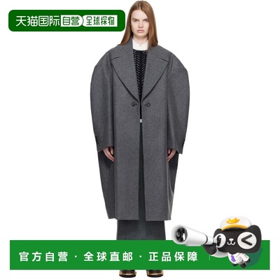 香港直邮潮奢 Thom Browne 汤姆 布朗 女士 灰色 Melton Cocoon