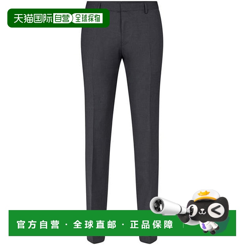 1h可退 香港直邮潮奢 HUGO 雨果 男士 Wave_Cyl 裤子 grey灰色 舒