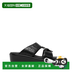 自营 salvatore ferragamo菲拉格慕Murray男式凉鞋黑色-黑色 美国