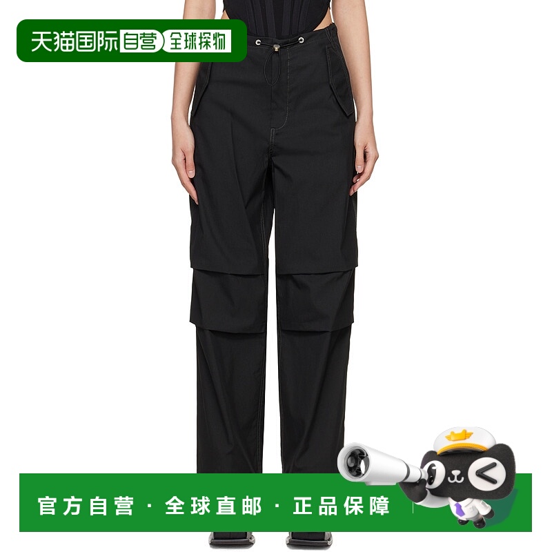 香港直邮潮奢 Dion Lee 女士 灰色 Parachute 长裤 C2100R23低腰