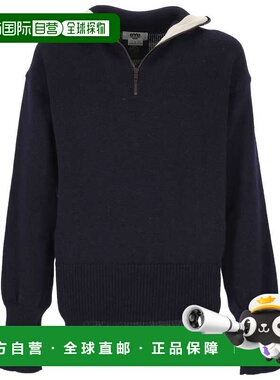 1h可退 香港直邮Junya Watanabe 渡边淳弥 男士 蓝色毛线衫 WPN90
