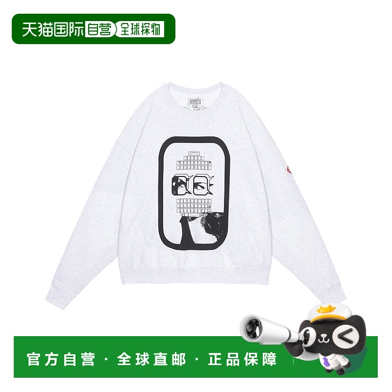 1h可退 日本直邮C.E 男装 宽松圆领卫衣 半拉链设计 CES28CS01