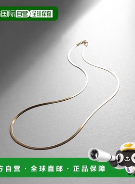 日潮跑腿COCOSHNIK K18扁平蛇形细项链 潮流简约405-36587
