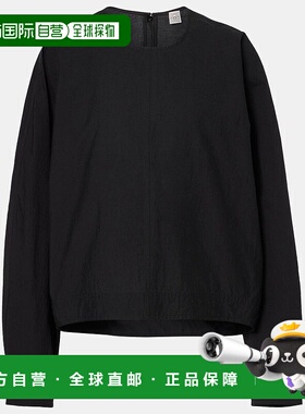 香港直邮TOT&Ecirc;ME 女士 棉混纺上衣 black黑色 舒适时尚女装