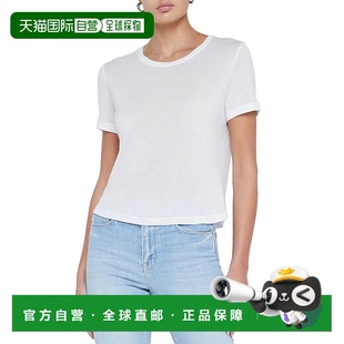 美国奥莱直发女装 自营L 白色 Remy圆领T恤 AGENCE