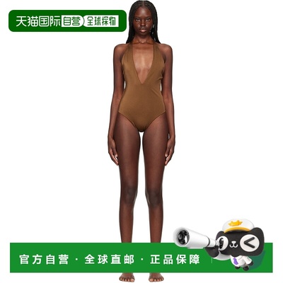 1h可退 香港直邮潮奢 versace 范思哲 女士 棕色 Tex Rodi Modulo