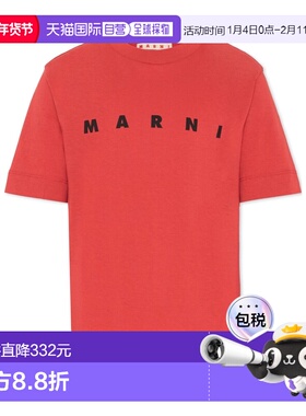 香港直邮MARNI 男童T恤 M002MVM00RF0M435 SS2026 红色 T-Shirt W