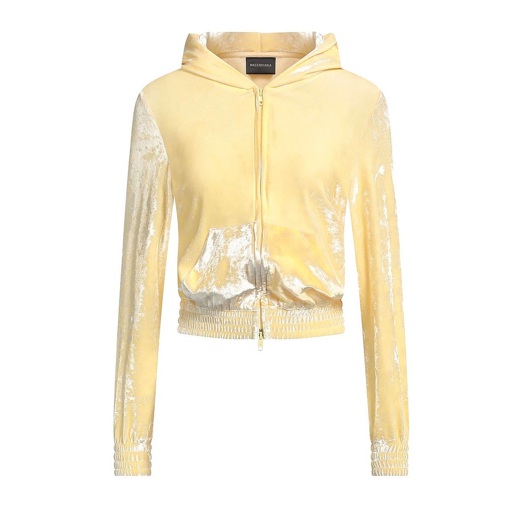 Balenciaga 巴黎世家 女士 连帽卫衣 yellow黄色 舒适时尚