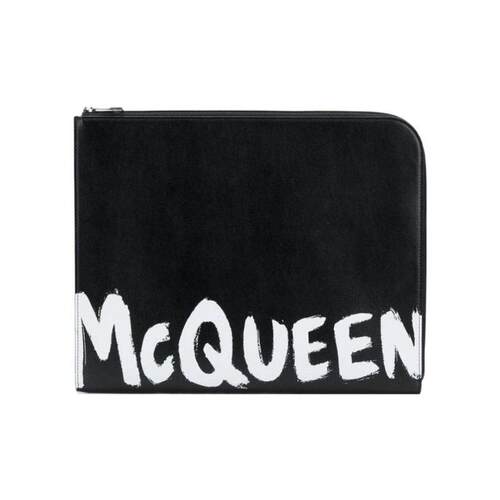 奢淘 Alexander McQueen logo印花手拿包 男 6094811NT5B