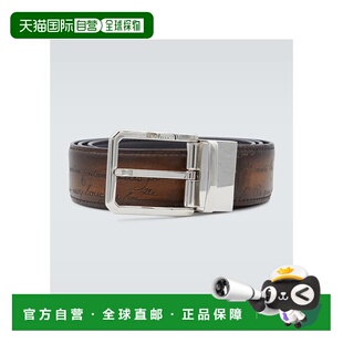 香港直邮Berluti 伯尔鲁帝 男士 Scritto 双面皮带腰带牛皮