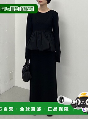 1h可退 日本直邮STYLEMIXER女士宽松两件套针织连衣裙 半高领设计